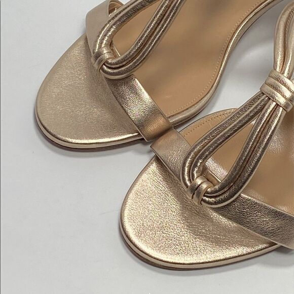 Aquazzura Palisades Metallic Leather Sandals size 38.5 - Picture 3 of 12
